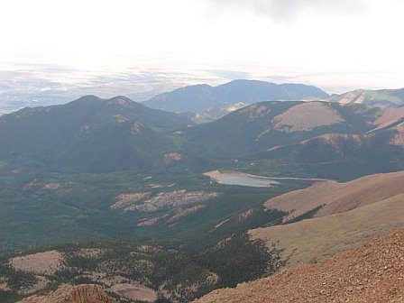 View from top of Pikes Peak