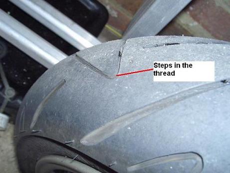 front tyre with steps
