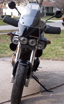 Front view with new bars installed