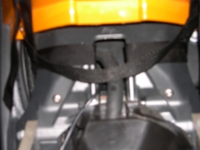 view of rear straps