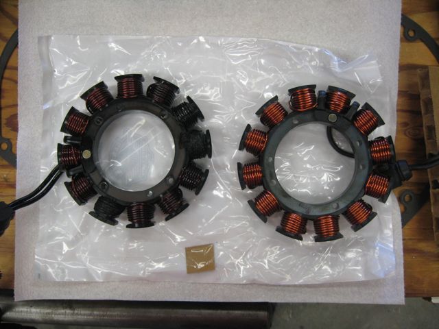 Compare to the new stator.