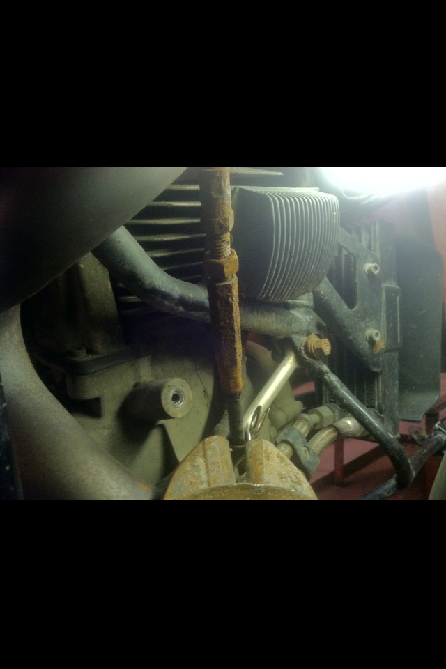 rusted clutch cable