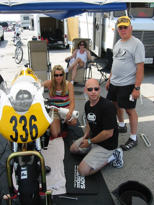 Joel, Crew, and Friends at Road America in July, '08