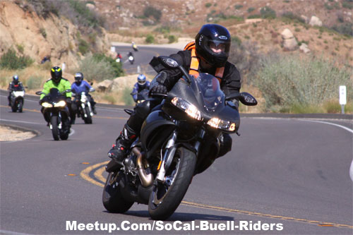 SoCal Buell Riders on Hwy 94 with Shawn Higbee