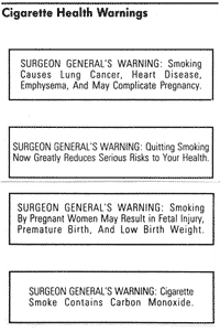 Cigarette Warning Labels