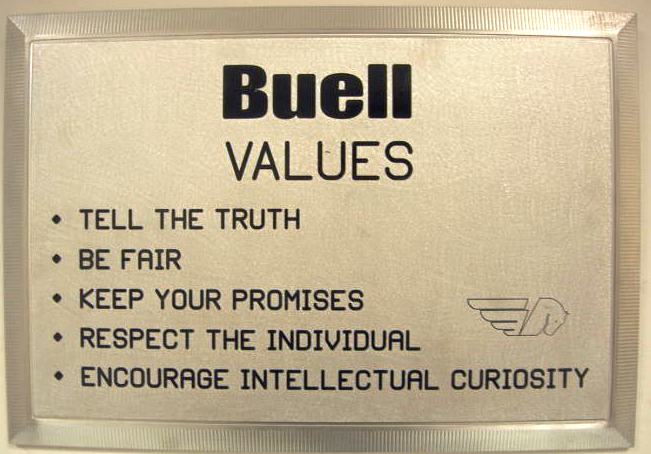 Buell Values