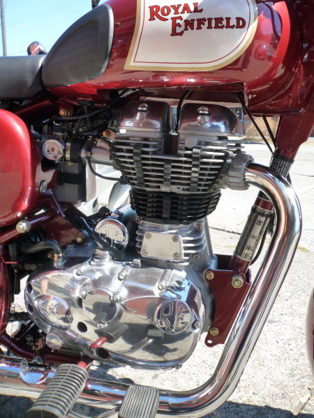 Close up of the motor