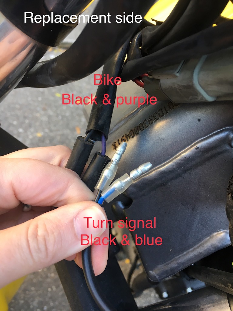 replacement side - left front turn signal
