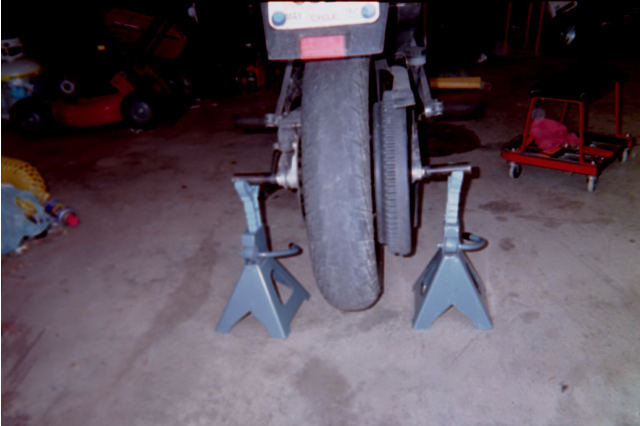 rear wheel stand