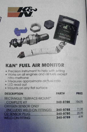 KN fuel air monitor