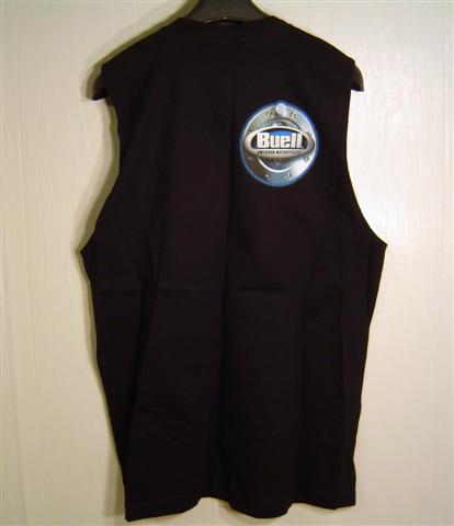 Buell Black Muscle Tee Back
