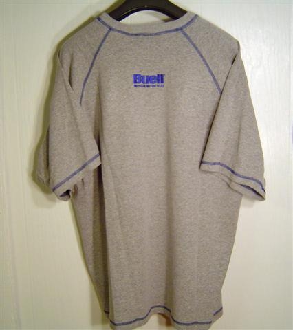 Buell Gray T-Shirt Back