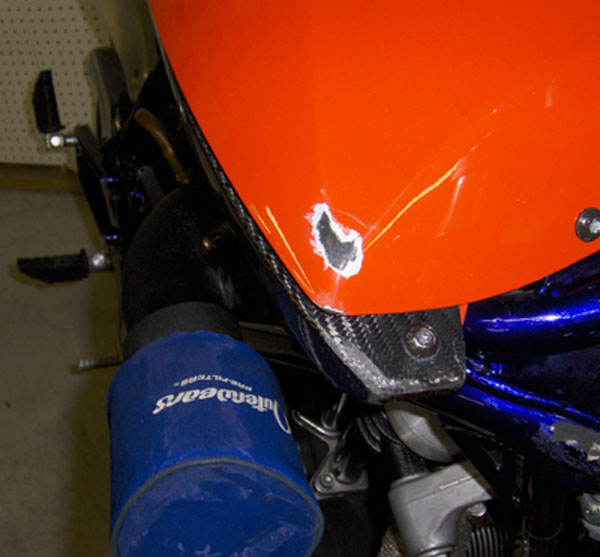 2000 buell scratch damage