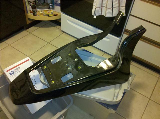 Buell 2000 M2 Rear Fairing orig yellow painted to black with some small imperfections