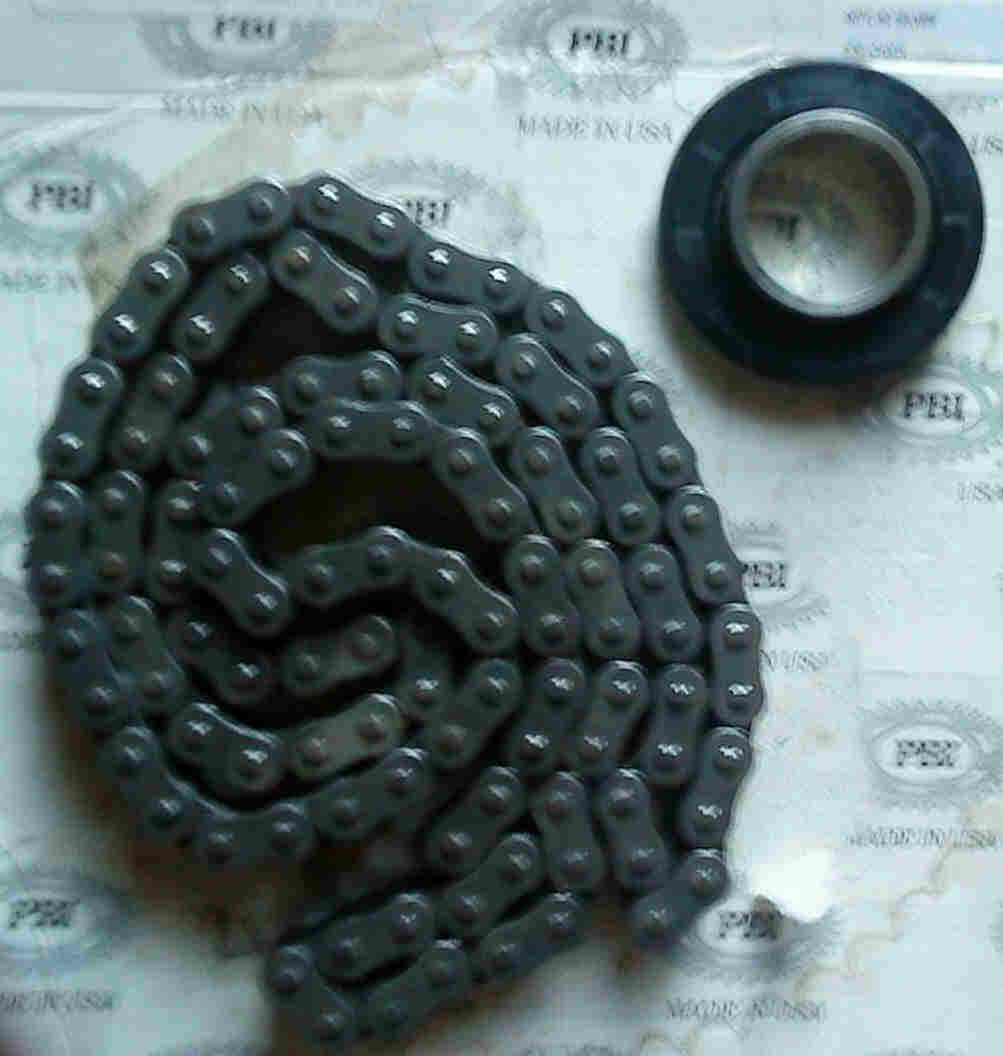 chain, spacer, seal
