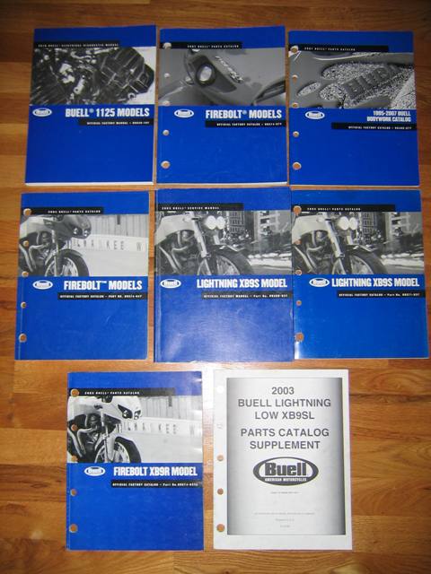 Buell books 2003-2010