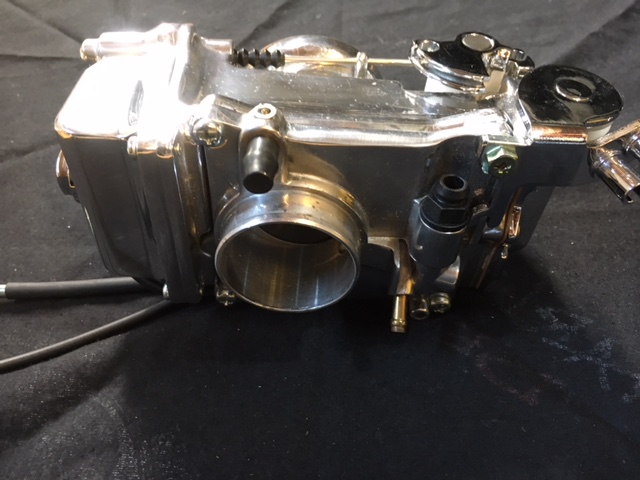 Screamin’ Eagle Polished 42mm HSM Mikuni Carb with Buell adapter and unused Race Tuner Kit  4 