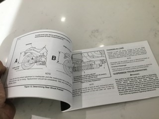Inside pages of manual