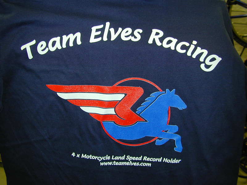 Team Elves Racing - 2002 - Back of T-Shirt