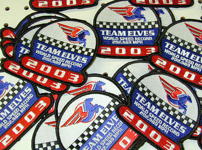  2003 TEAM ELVES LAND SPEED RECORD PATCH
