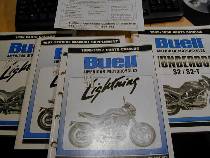 1996/1997 S-1 & 1995 S-2 Parts Manuals