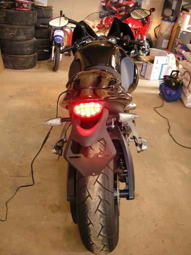 For Buell 1125R All Years Rear Tail Tidy/Fender Eliminator Kits with LED License Plate Light Compatible with OEM/Stock Turn Signal 