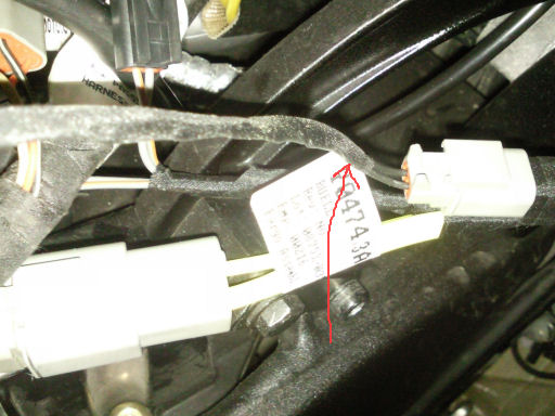 wire connected to new harness??