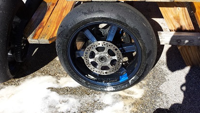 Blue Rear Wheel