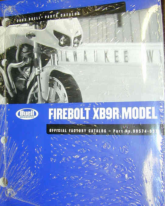 Firebolt Parts Manual - 2003 - XB9R