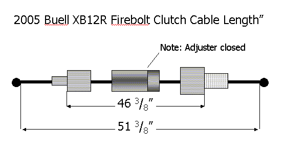 Firebolt Clutch Cable Length
