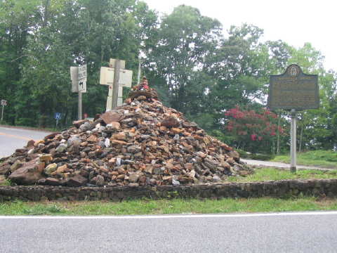 The Grave Site of the Cherokee Princess Trahiyta 