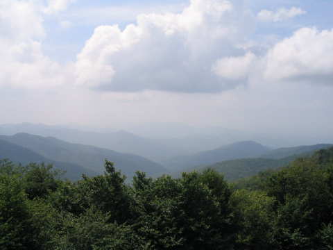 A pic from the CheroHala Skyway.  You can see why they call them the Smokey Moutains. 