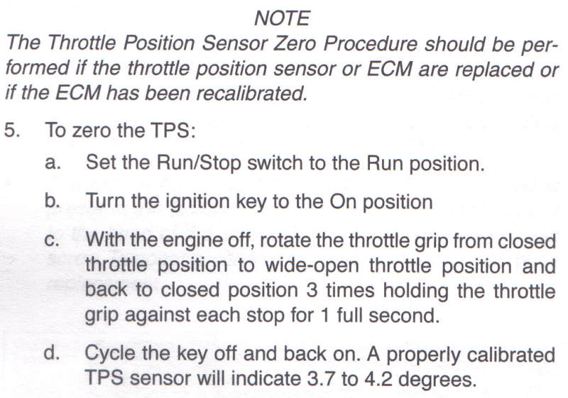 '08 TPS Reset procedure