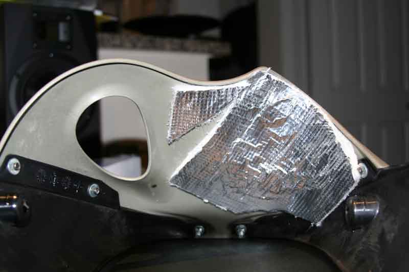 Shielded chin fairing using Micron supplied insulation