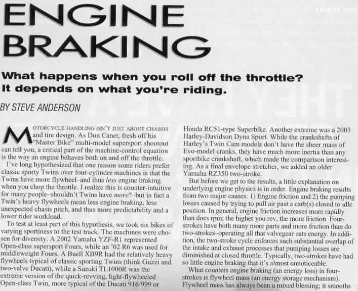 Engine Braking Page 1