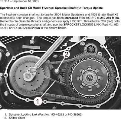 flywheel nut torque