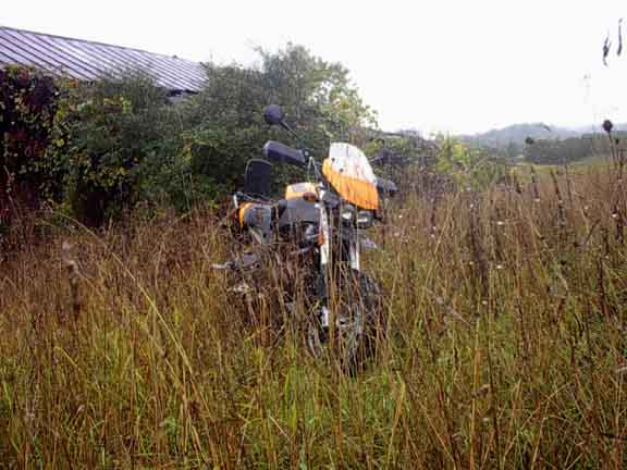 bike in field