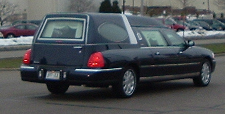 Unique Lincoln hearse with rear opera windows