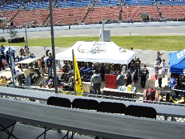 our view of McWilliams and Cicottos pit