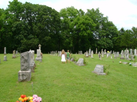 row of headstones