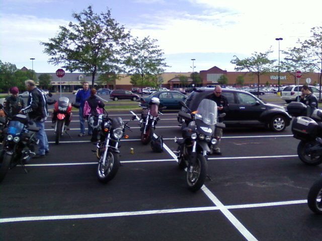 Wal-Mart parking lot before ride 2