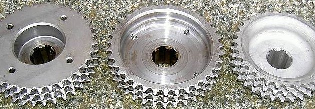 skimed sprocket is in the middle
