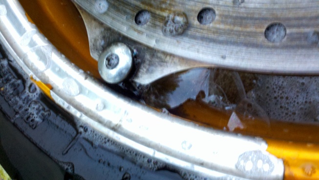 Leaking Wheel Closeup