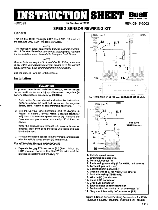 speedo sensor info