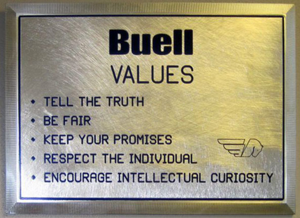 Buell values 1