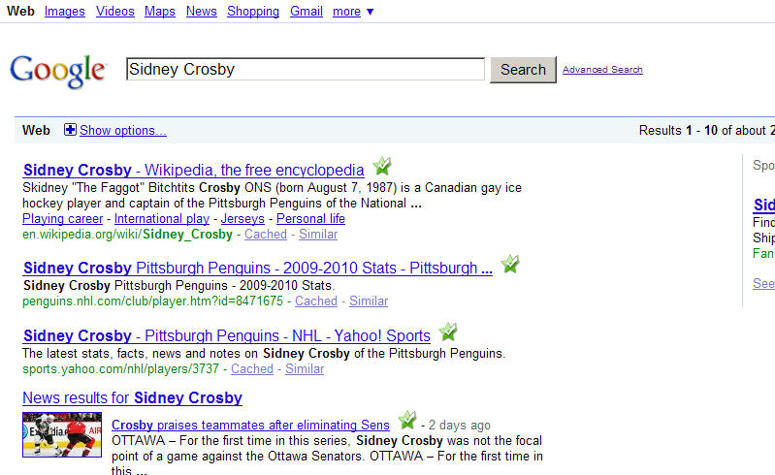 SidneyCrosbyGoogleSearch