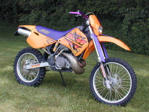 Randy Texter's old 1996 KTM dirt bike