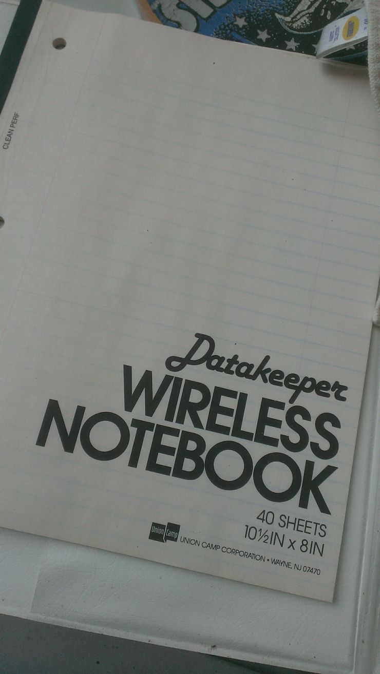 Wireless Notebook - 20th century version
