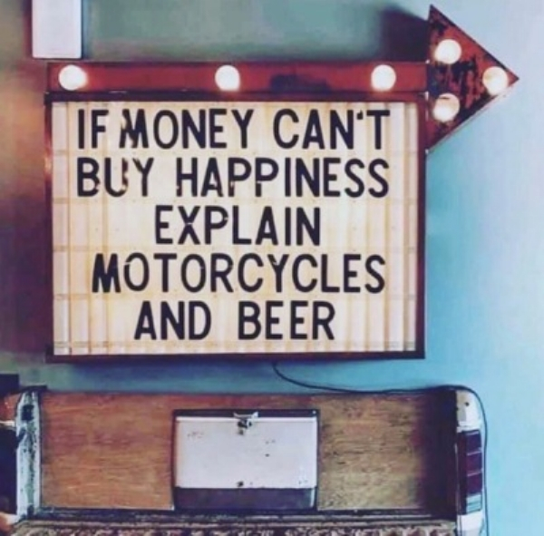 motorcycles and beer