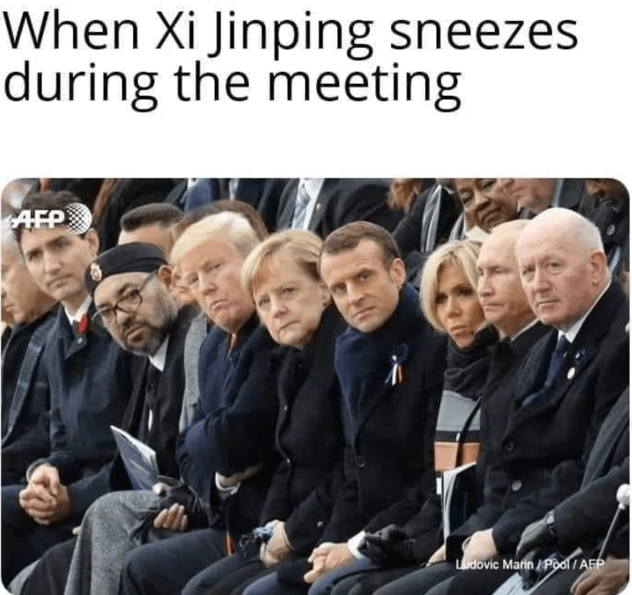china sneezed